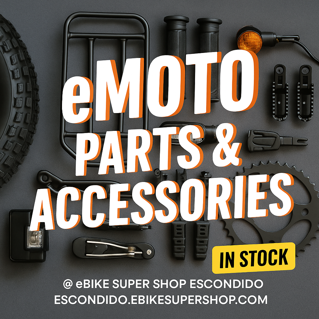 eMOTO Parts & Accessories Available for Shipping 90/80-17