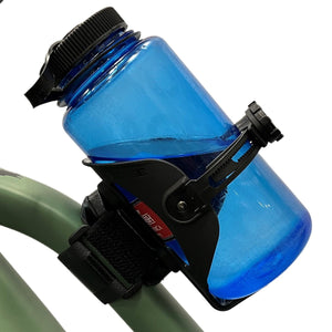 Bicycle Water Bottle Cage, ABC Cage with Anywhere Cage Strap Adapter, Adjustable Bottle Cage for Bike - Escondido eBike Super Shop