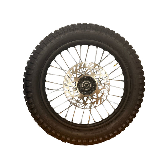 eMOTO Wheel Assembly 14" - 2.75-14 Shinko 241 Tire - Rim with Tire, Tube, & Rotor