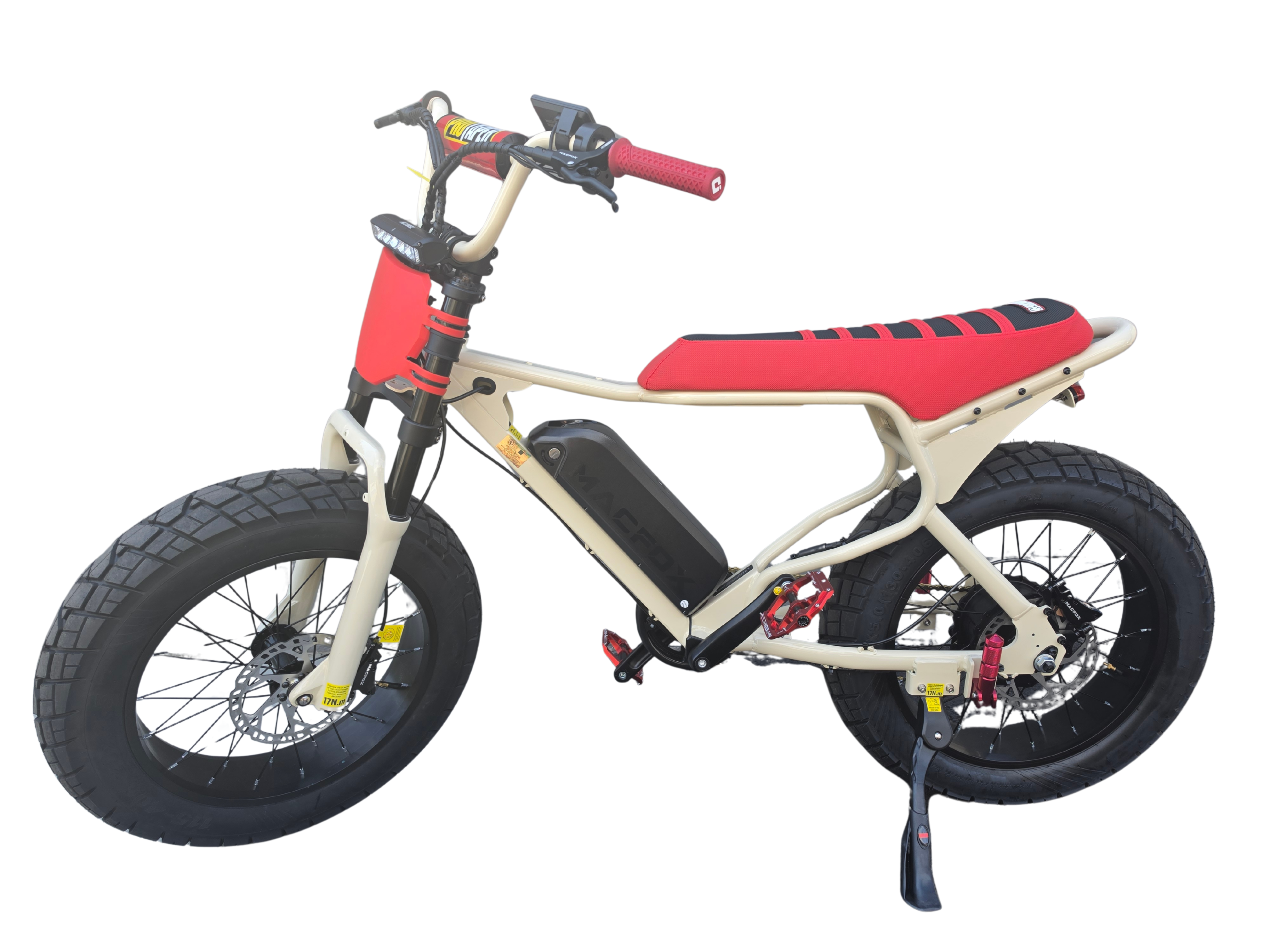 eBike Macfox X7 - Desert Beige - Baja Red GT - Ready to Ride