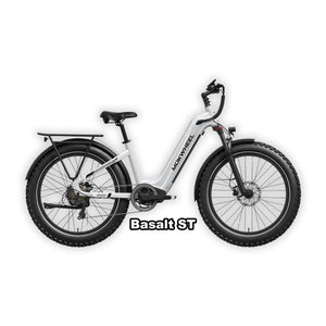 eBike Mokwheel Basalt ST in white, size S, shown in its box