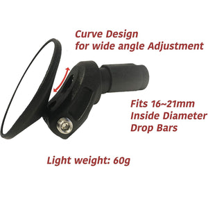 Rocket Drop Down Handlebar Mirror - Escondido eBike Super Shop