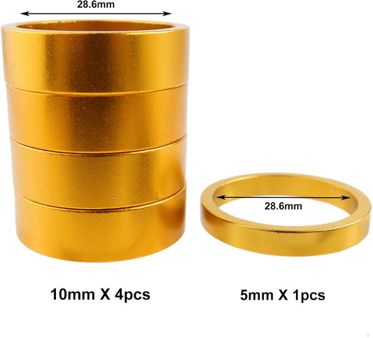 eBike Headset Stem Spacer 5mm - Gold