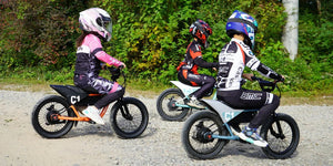 A Himiway C1 Kids E-Bike with a 350W motor, step-over frame, and 16x3 inch fat tires, shown in a side view.