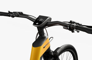 Urtopia Fusion GT eBike in Vital Orange, side view showcasing frame design, wheels, and integrated components