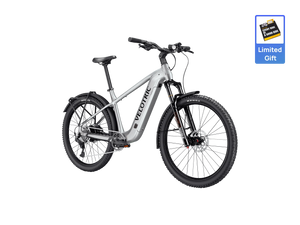 Velotric Summit 2 electric bike in Glacial Silver color, side view, against a white background