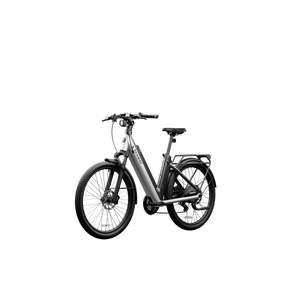 Segway Myon eBike in Skyscraper Gray, side view, showcasing sleek frame and modern design