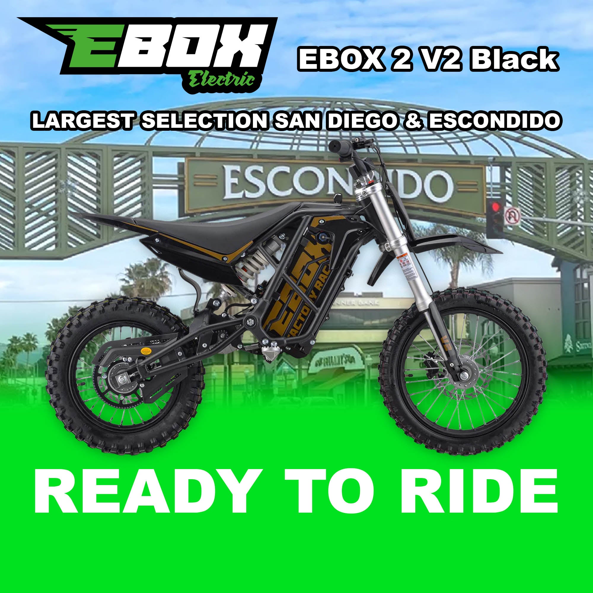 eMOTO Stomp Ebox 2.0 V2 - Black - Ready to Ride