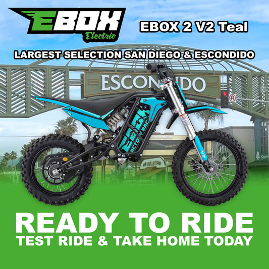 eMOTO Stomp Ebox 2.0 V2 - Teal - Ready to Ride