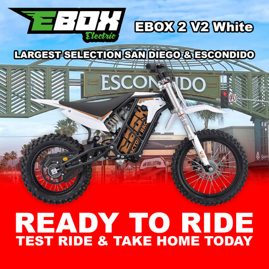 eMOTO Stomp Ebox 2.0 V2 - White - Ready to Ride