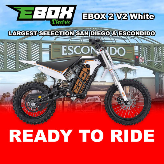 eMOTO Stomp Ebox 2.0 V2 - White - Ready to Ride