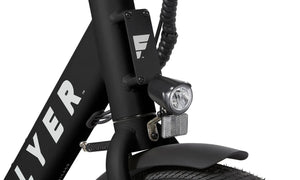 Black RADIO FLYER Via 500w Step Thru electric cargo eBike with 24x2.4 street tires, product image