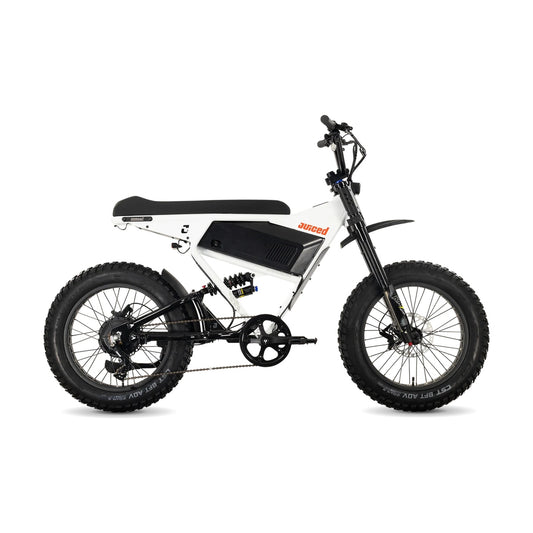eBike Juiced Scrambler Full Suspension - White Cherry - In a Box - Pre-Order for End of September