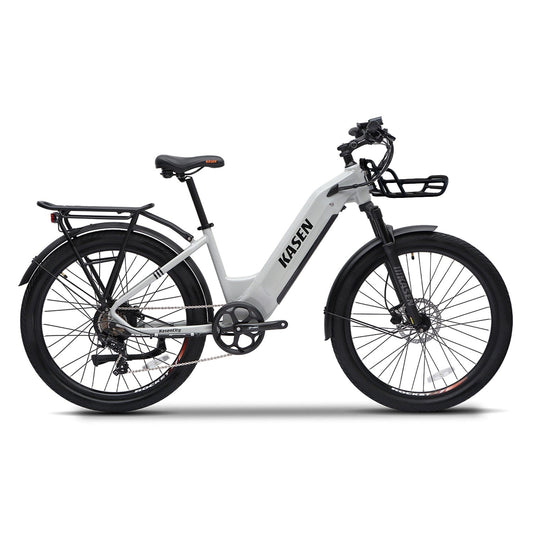 Kasen City 2.0 step-thru electric fat tire bike in Gray