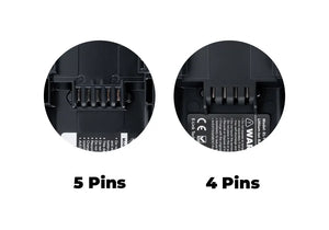Macfox X1S M16 Dual Battery Upgrade Kit displayed with two batteries and connection cables on a white background.