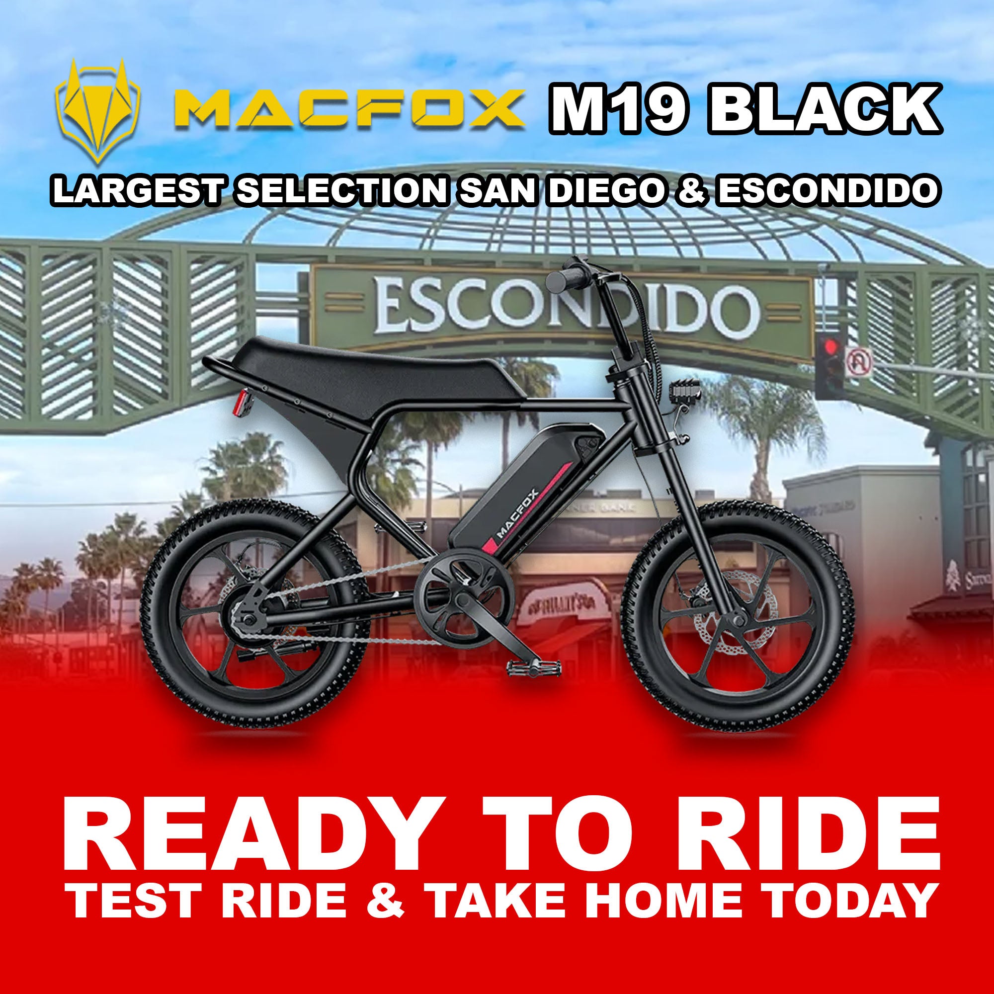 eBike Macfox M19 - Black - Ready to Ride