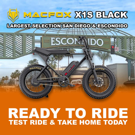 eBike Macfox X1S - Black - Ready to Ride