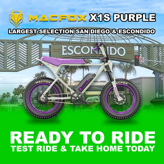 eBike Macfox X1S - Purple - Ready to Ride