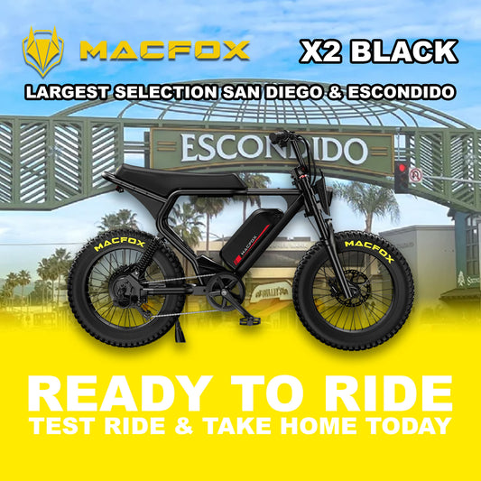 eBike Macfox X2 - Black - Ready to Ride
