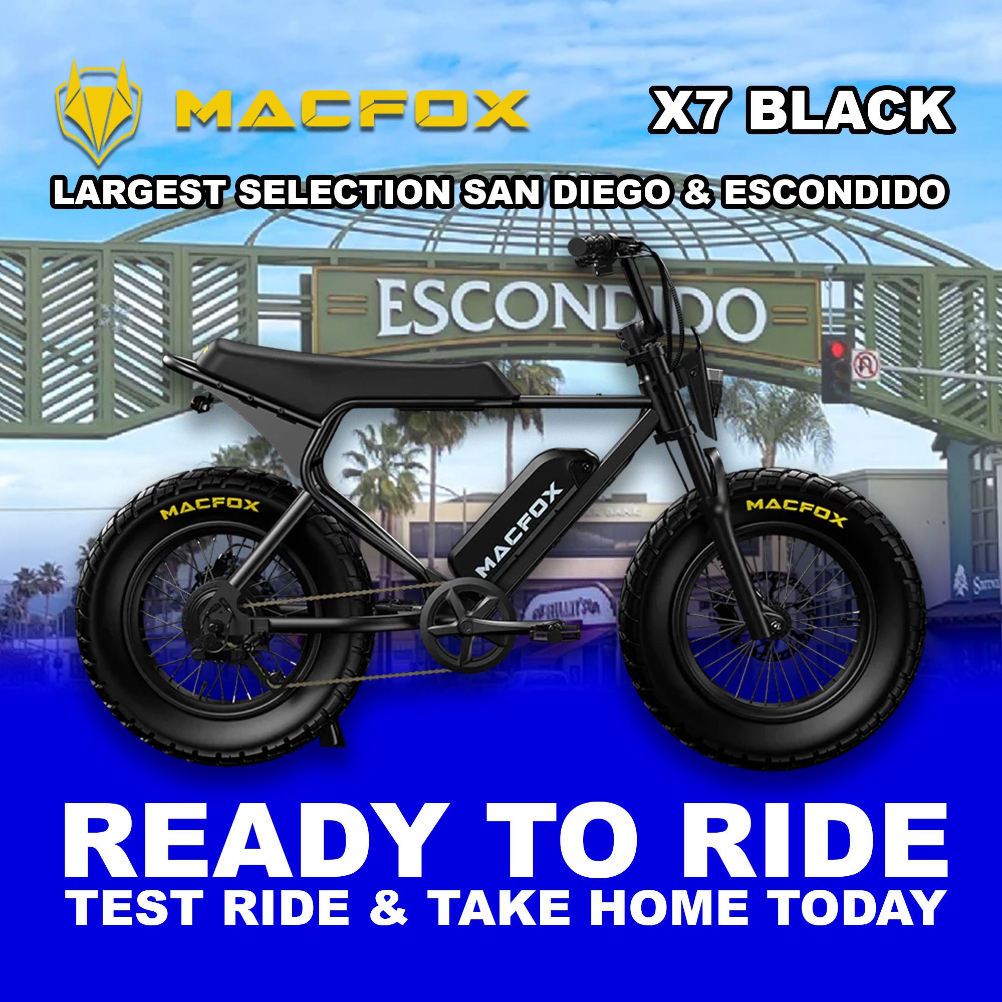 eBike Macfox X7 - Black - Ready to Ride
