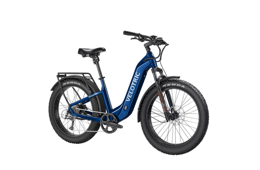 eBike Velotric Nomad 2 Product Image Midnight Blue Step Thru 2