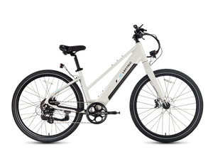 Lectric XPress Lite electric bike in Stratus White, side view, against a plain background