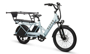 RADIO FLYER Via Pro 750w Step Thru eBike with 24x2.4 street tires, electric cargo bike, product image showing side view
