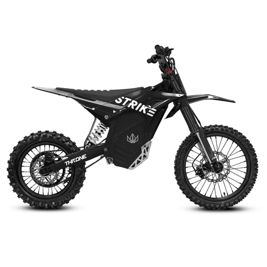 Strike Shadow SX 60V electric dirt bike in Black