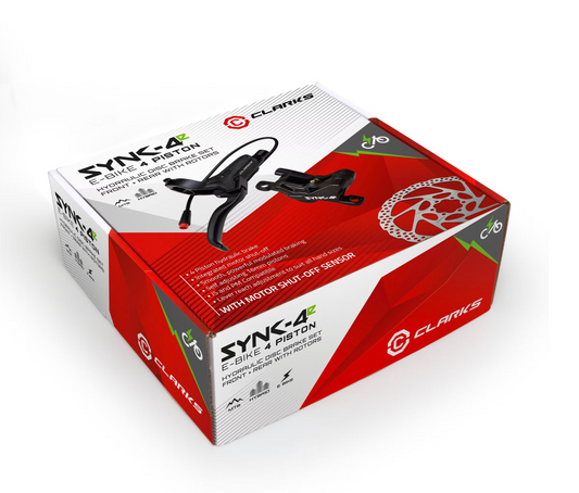 eBike Hydraulic Brake Set - Clarks Sync-4e Brake Set