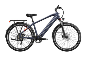 Mokwheel Asphalt eBike in Denim color, side view, displayed on a white background