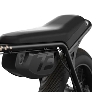 Super73 Z Miami electric bike in metallic aluminum color, side view, displayed on a white background