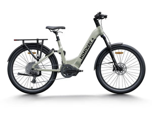 HIMIWAY A7 PRO 500W Step-Thru electric bike, 27.5x2.4 fat tires, beach cruiser style, shown in product image