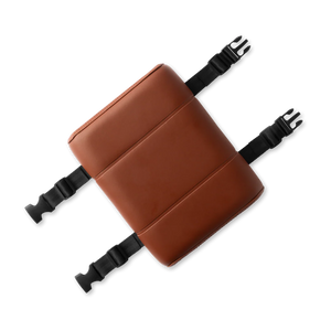 Brown eBike seat pad accessory for Murf Cargo, product image showing padded seat in brown color.