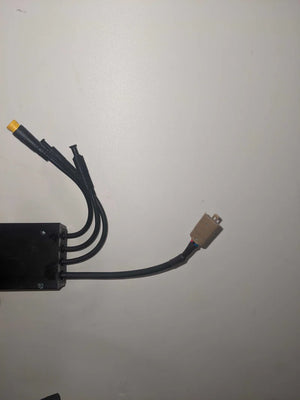 Product image of the eBike Converter - Super73 DCDC Converter Version 1, showing the electronic component with wiring and connectors.
