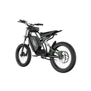 Side view of the Freego Nova 3 eBike in black, showing its step-through frame, battery pack, and rear cargo rack against a white background.