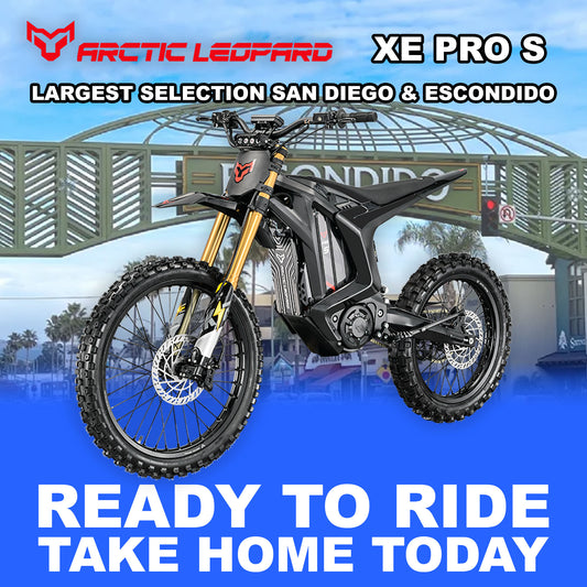eMOTO Arctic Leopard XE PRO S - Black - Ready to Ride