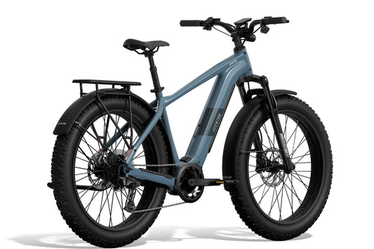 Aventon Aventure M electric bike in Pacific color, side view, displayed on a white background