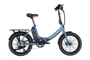 Blue Blix Vika X electric folding step-thru eBike with 500W motor, compact design, product image