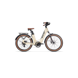 Eclio Lumeo 2 smart lamp in beige color, front view, modern minimalist design
