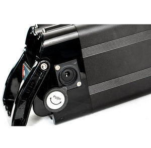 52V 17.5AH Silverfish battery, rectangular silver casing with black end cap, product displayed on a white background