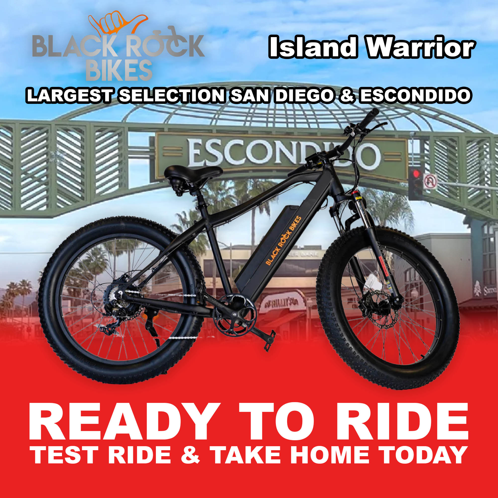 blacktrail electric bicycle Buy eBike Black Rock Island Warrior - Black - Ready to Ride Online - In Stock Now