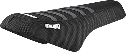 eBike Custom Seat - Macfox Custom Black w/Grey Ribs