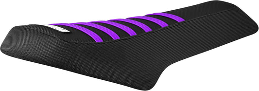 eBike Custom Seat - Macfox Custom Black w/Purple Ribs