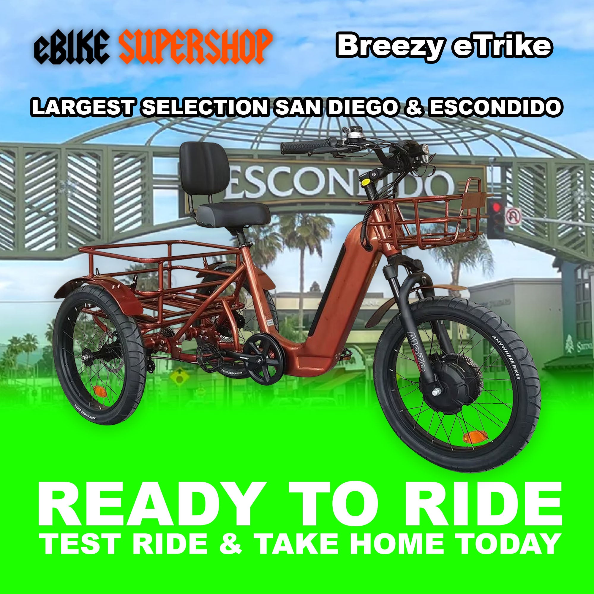 eBike Breezy Electric Trike - Copper eBike Breezy Electric Trike - Copper