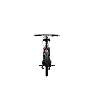 Electric bike Segway Myon, side view, black frame, thick tires, modern design, displayed on a white background.