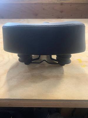 Classic Beach Cruiser Bike Seat with Metal Springs Extra Wide Bicycle Saddle - Black - Parts - 210000001289 eBike Super Shop