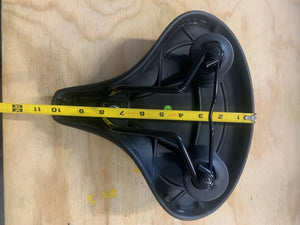 Classic Beach Cruiser Bike Seat with Metal Springs Extra Wide Bicycle Saddle - Black - Parts - 210000001289 eBike Super Shop