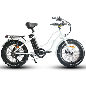 Coastal Cruiser 52v 20 Thru 750W Step Thru Ebike 20x4 Fat Tire Mini Electric Beach Cruiser - Mini eBike - COAST|MINI|SAND|0028 eBike Super Shop