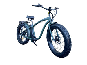 Coastal Cruiser 52v 26 Over 750W Step Over Ebike 26x4 Fat Tire Cruiser - Fat Tire eBike - COAST|FATT|GREEN|0013 eBike Super Shop