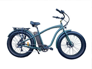 Coastal Cruiser 52v 26 Over 750W Step Over Ebike 26x4 Fat Tire Cruiser - Fat Tire eBike - COAST|FATT|GREY|0012 eBike Super Shop